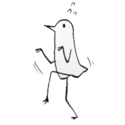 Personagem em traço interagindo com um envelope de e-mail